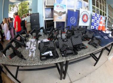 Polícia baiana recebe 8,5 mil armas para combater o crime.