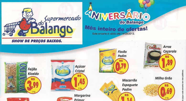 O Supermercado do Balango faz aniversário e quem ganha presente é você.