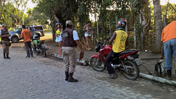 PM fará bloqueio nos acessos ao centro de Porto Seguro .