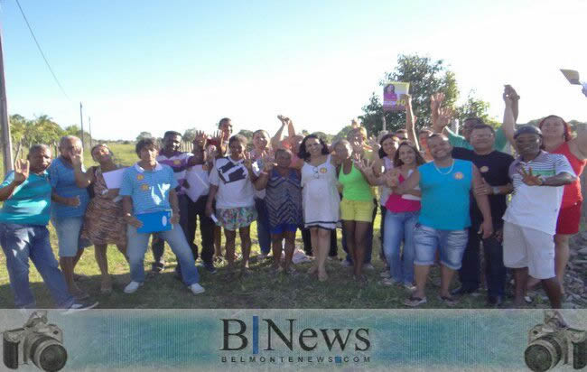 Alice Britto visita a comunidade do São Benedito e recebe declarações de apoio à sua reeleição.