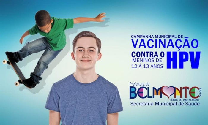 VACINA PARA HPV COMEÇA A SER DISTRIBUÍDA A PARTIR DO DIA 09 A MENINOS.