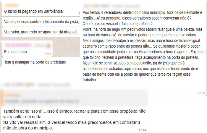 População de Barrolândia se manifesta contra ao fechamento da BA-275 nas redes sociais.