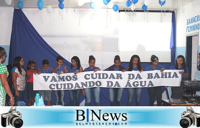 Escola ACM em Barrolândia realiza conferência sobre a preservação e cuidados com a água.