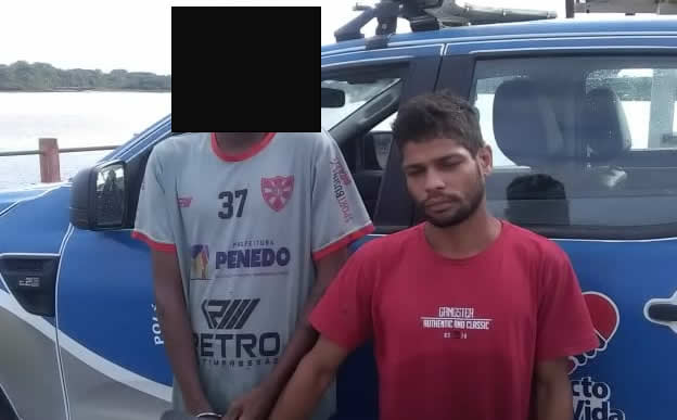 PM prende dois indivíduos acusados de roubar 6o Kg de cacau seco em fazenda.