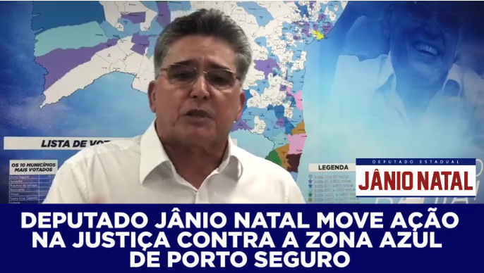 Deputado Jânio Natal aciona prefeita Cláudia Oliveira para suspender o “Zona Azul”.