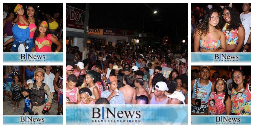 Blocos de rua continuam garantindo a folia em Belmonte.