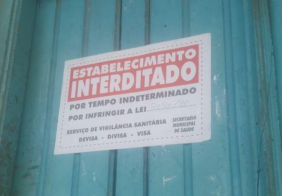 Vigilância Sanitária interdita bar em Belmonte e realiza ação em Barrolândia.