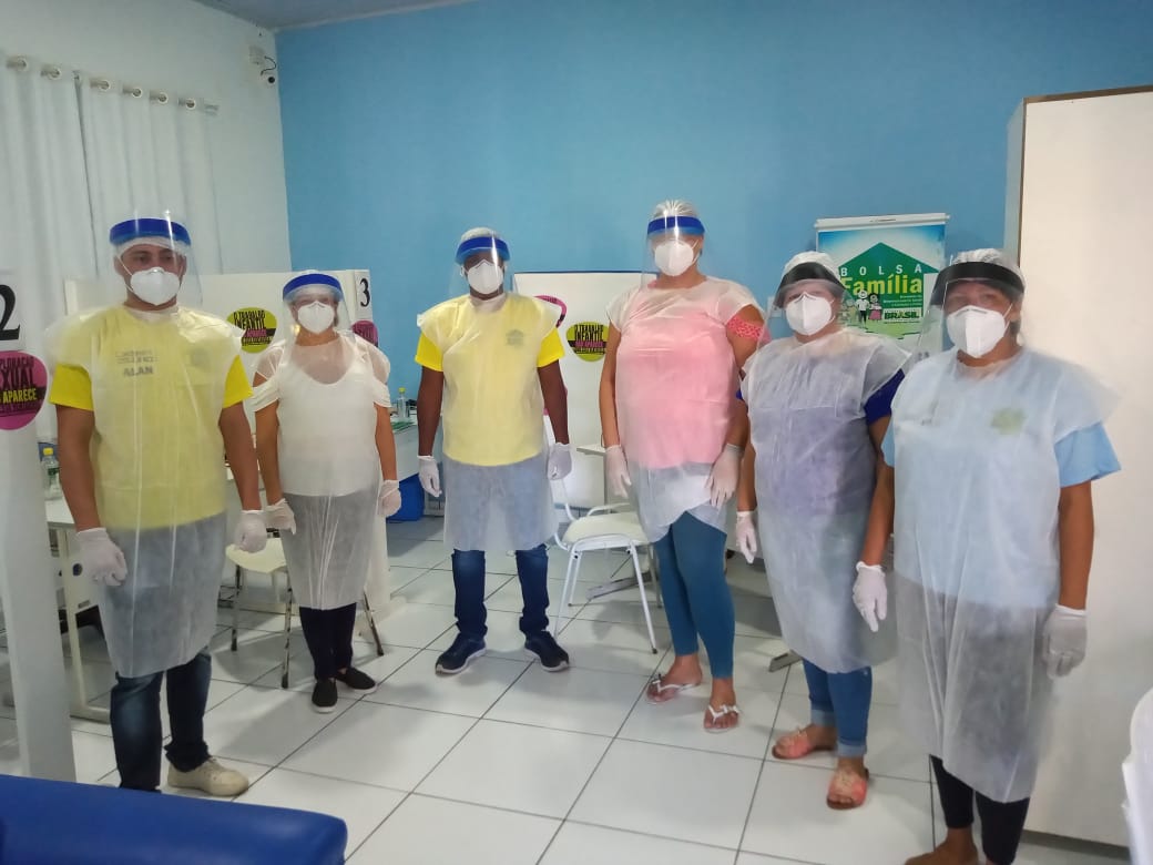 Trabalhadores do SUAS recebem equipamentos de proteção Individual.