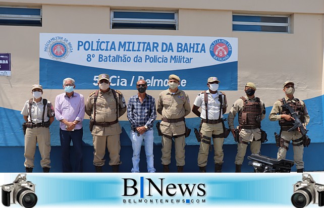 Comandante regional da Polícia Militar visita Belmonte.